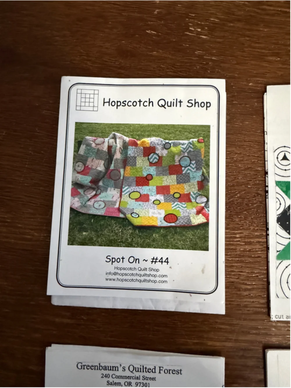Vintage Quilt Pattern Lot of 7 Greenebaum’s Quilted Forest Hopscotch Front Porch